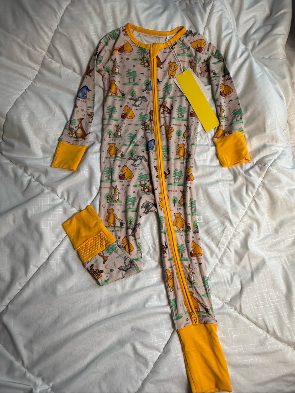 Gema and jewel bamboo Kids Winnie the Pooh One-Piece PJs